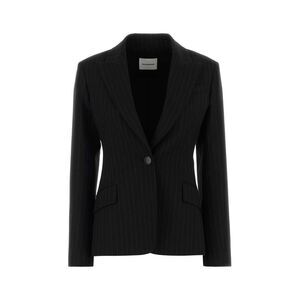 The Andamane Women Embroidered Stretch Cotton Blend Bianca Blazer